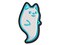 Ghost of Cute Cat Kitten Multi-Color Embroidered Iron-On or Hook & Loop Patch Applique